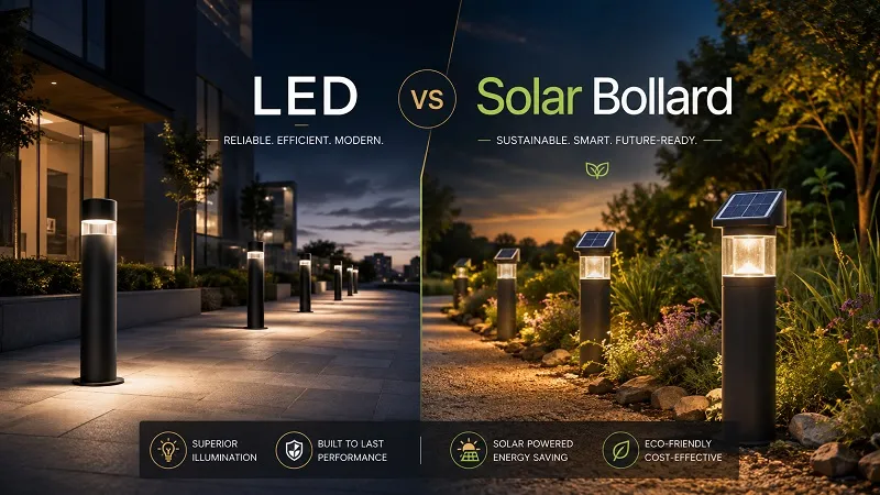 LED and Solar Bollard Light Options for Different Projects